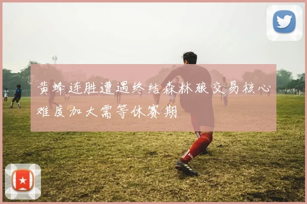 黄蜂连胜遭遇终结森林狼交易核心难度加大需等休赛期